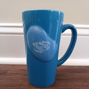 2012 JELLY BELLY BERRY BLUE 3D TALL COFFEE MUG slightly melancholy with